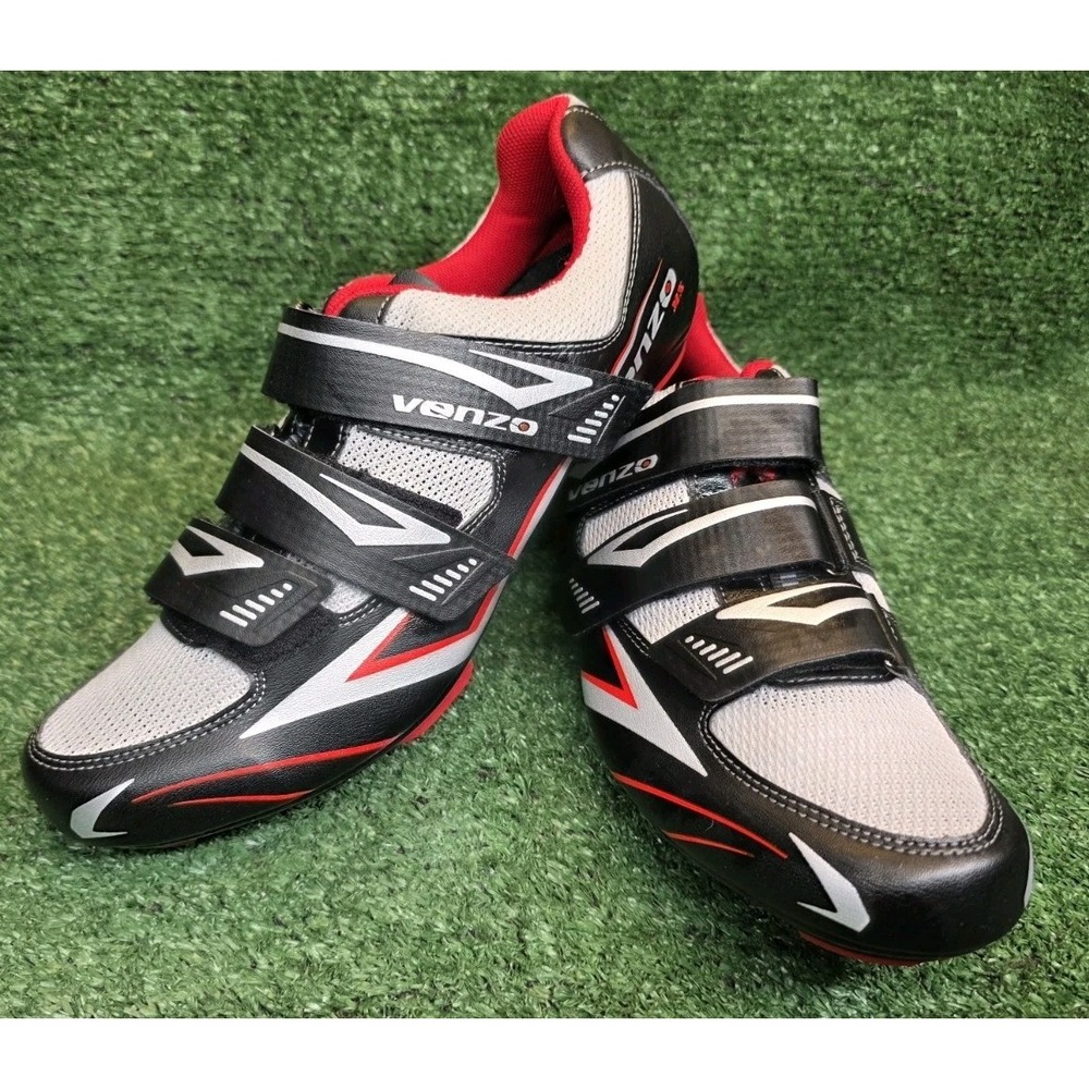 Venzo MX Mens Size 8 Womens 9.5 Triple Strap Cycling Shoes